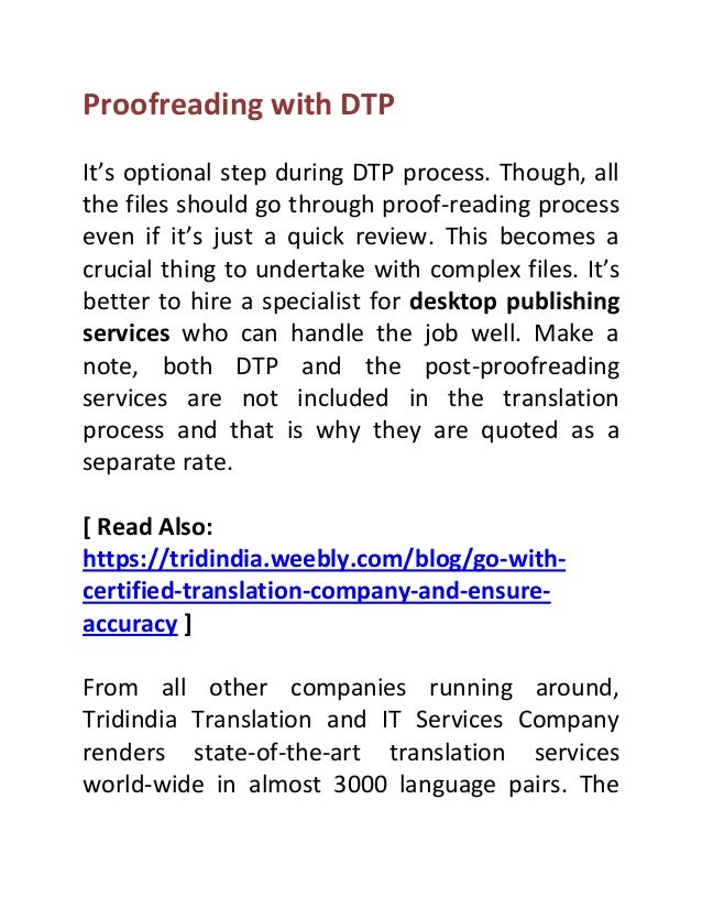 Why Desktop Publishing Services are Needed for Document Translation?