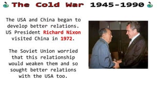 In 1973, each sides’
financial problems became
even worse.
The 1973 Oil Price Crisis
saw the price of oil
quadruple, which led to
price increases for all
products in all
countries.
 