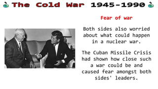 The USA wanted to
withdraw from Vietnam due
to this financial cost
and high death rate.
It hoped that détente
with the USSR might
reduce the chances of
Vietnam then becoming
Communist.
 