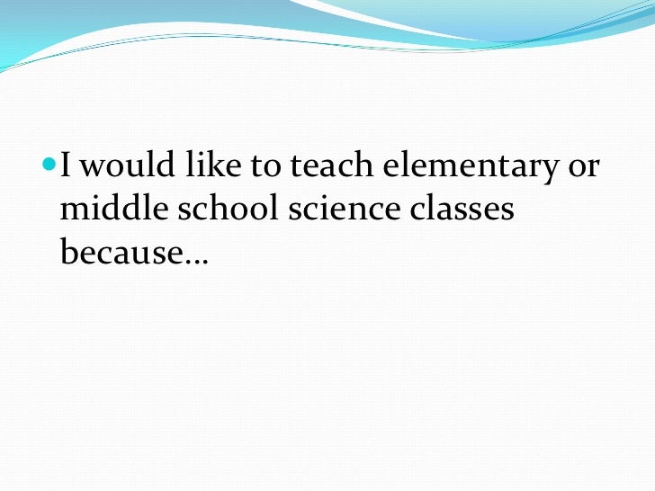 why i would like to be a teacher