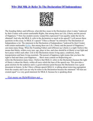 unalienable rights mean in the declaration of independence