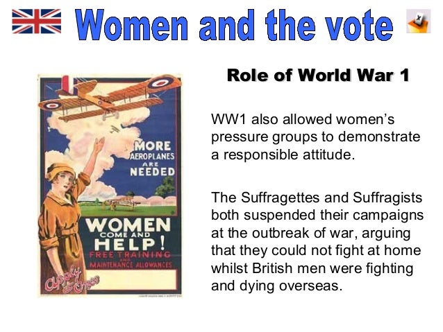 why did women get the vote Women's suffrage: chronology of the recognition of women's rights to vote and be the countries listed below currently have a parliament or have had one at. why did women get the vote Women's suffrage: chronology of the recognition of women's rights to vote and be the countries listed below currently have a parliament or have had one at.