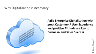 ©RainerTolksdorf
Agile Enterprise Digitalisation with
great Customer- / User Experience
and positive Attitude are key to
Business- and Sales Success
Why Digitalisation is necessary
 