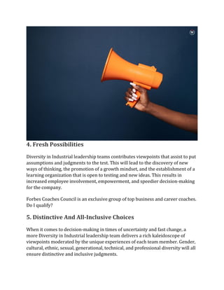 Why Brave Diversity in Industrial Leadership is Important? 2023 CIO
