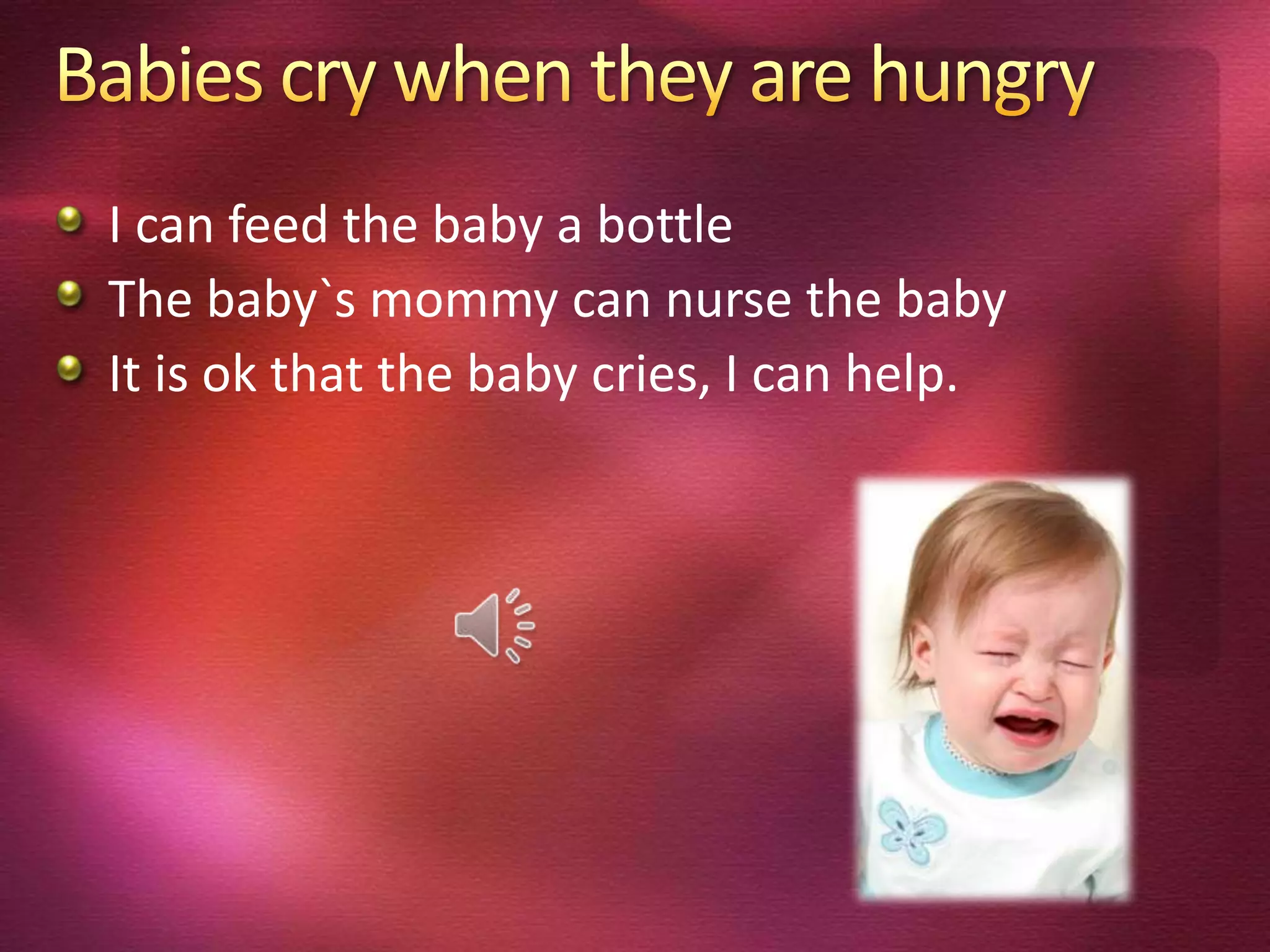 Why do babies cry | PPTX