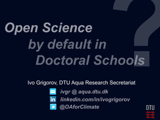 Ivo Grigorov, DTU Aqua Research Secretariat 
 