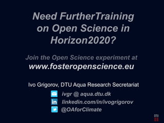 Ivo Grigorov, DTU Aqua Research Secretariat 
 
