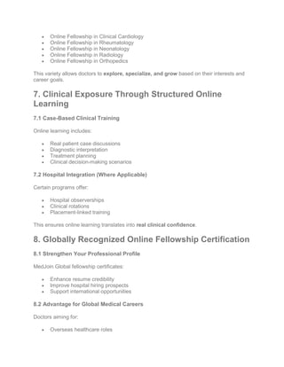 Medical Program Fellowship Handout.pdf Why Doctors Should Join MedJoin Global Online Fellowship Program After ...