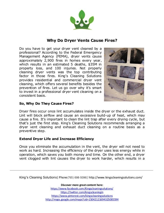 Why Do Dryer Vents Cause Fires