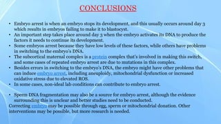 Understanding and Preventing Embryo Developmental Arrest in IVF ...