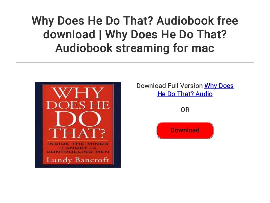 Why Does He Do That? Audiobook free download Why Does He Do That? A…