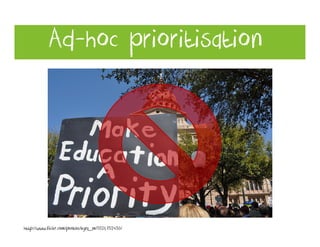 Ad-hoc prioritisation




http://www.flickr.com/photos/kyra__m/5521752450/
 