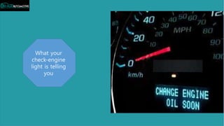 What your
check-engine
light is telling
you
 