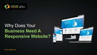 Why Does Your
Business Need A
Responsive Website?
www.v-xplore.com
 