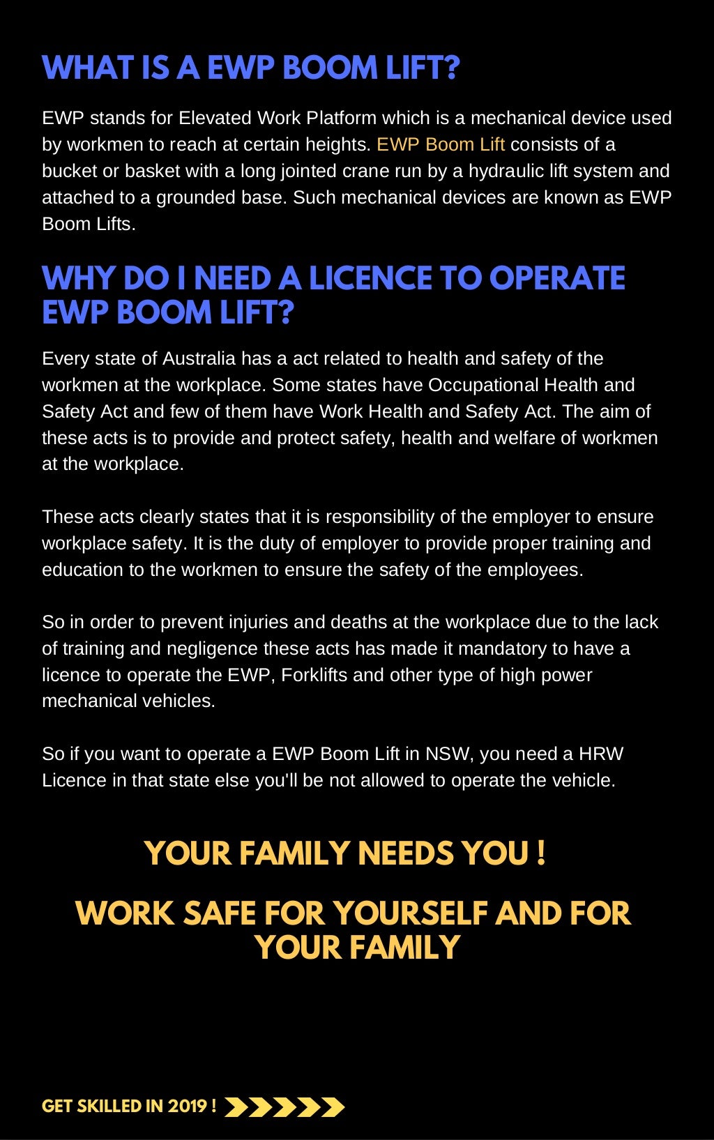 Why Do I Need a Licence to Operate EWP Boom Lift?