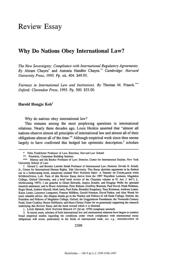 Essay on the nuremberg laws