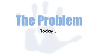 The Problem
Today…
 