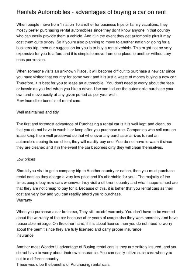 do i need my own insurance to rent a car