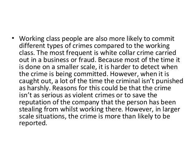 Why do people commit crime