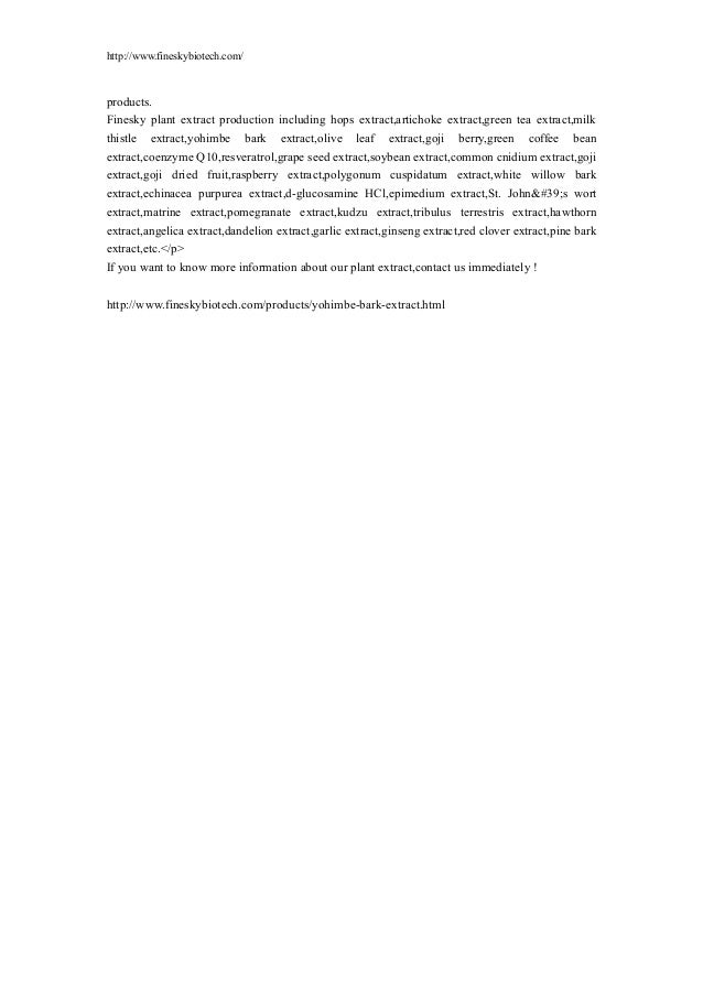 Yohimbe bark extract health benefits