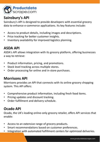 Why Do Retailers Rely on UK Grocery Store APIs for Real-Time Inventory ...