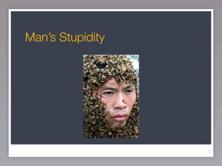 Man’s Stupidity




                  7
 