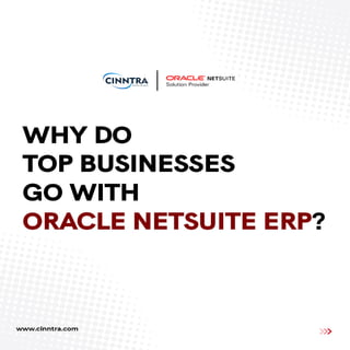 Why do top businesses adopt NetSuite ERP