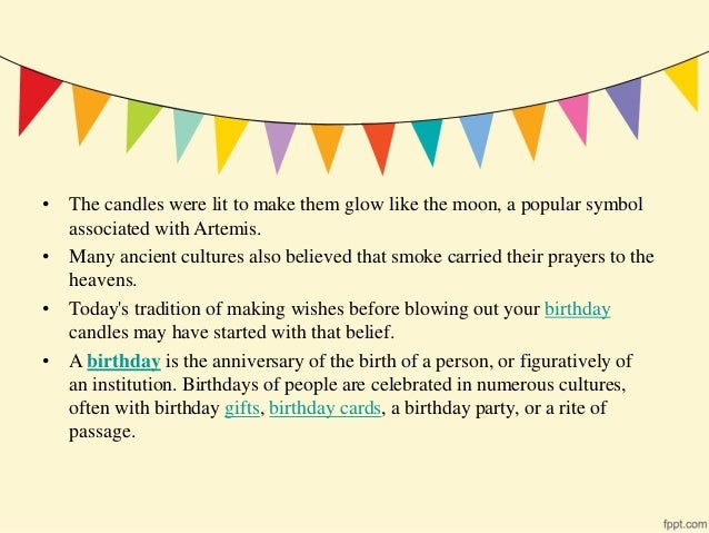 Why do we celebrate birthdays PDF