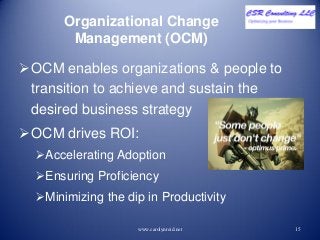 Why do we need Organizational Change Management?