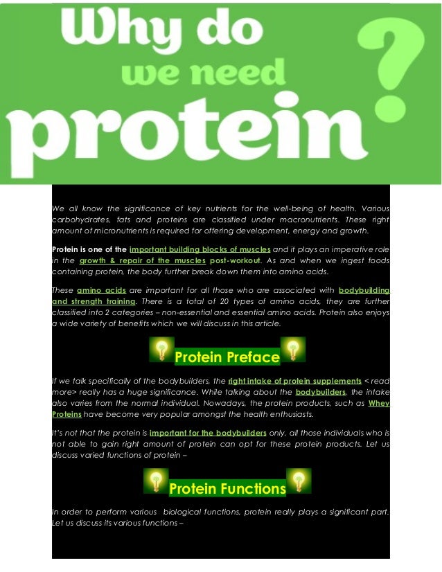 Why do we need proteins their benefits and role in bodybuilding?