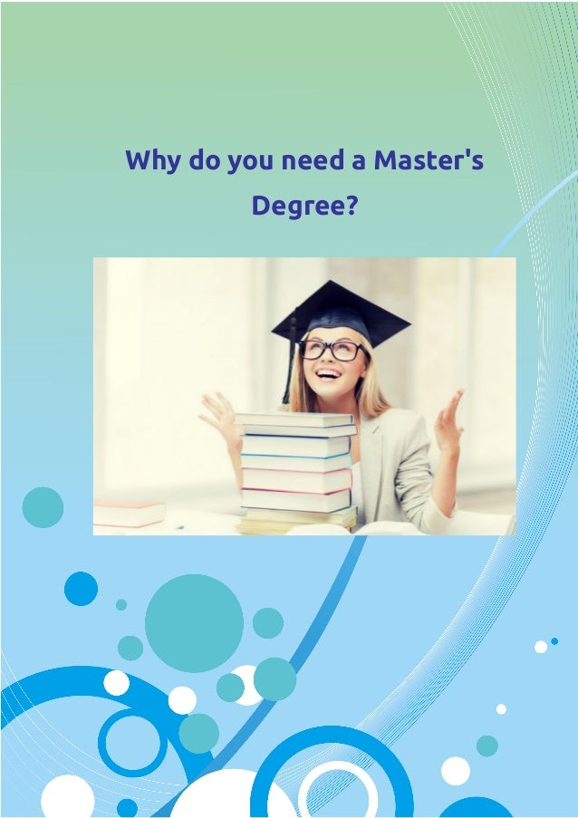 Why do a masters thesis