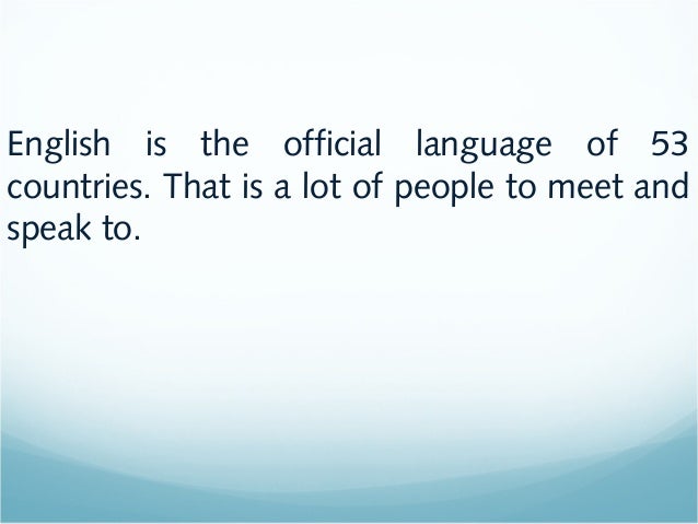 why-do-you-study-english