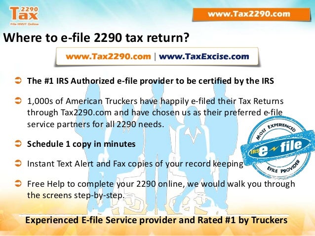 why e file form 2290 tax returns e file 2290 form