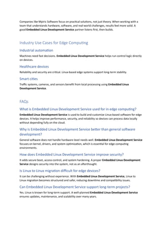 Why Embedded Linux Development Service Is Essential for Edge Computing ...
