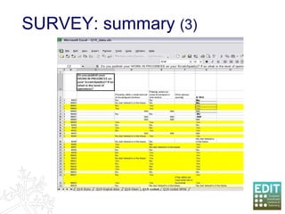 SURVEY: summary  (3) 