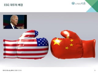 ESG 대두의 배경
제1회 다현 eSg 웨비나 l 2021.12.14 5
 