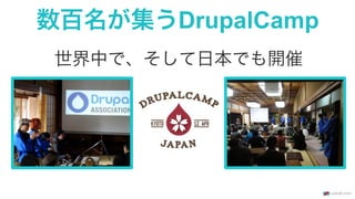 数百名が集うDrupalCamp
世界中で、そして日本でも開催
 