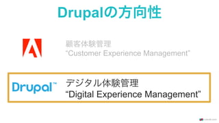 Drupalの方向性
顧客体験管理
“Customer Experience Management”
デジタル体験管理
“Digital Experience Management”
 