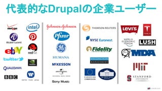 代表的なDrupalの企業ユーザー
 