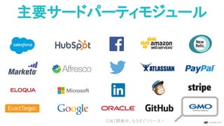 主要サードパーティモジュール
CI&T開発中。もうすぐリリース！
 