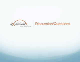 Discussion/Questions
 