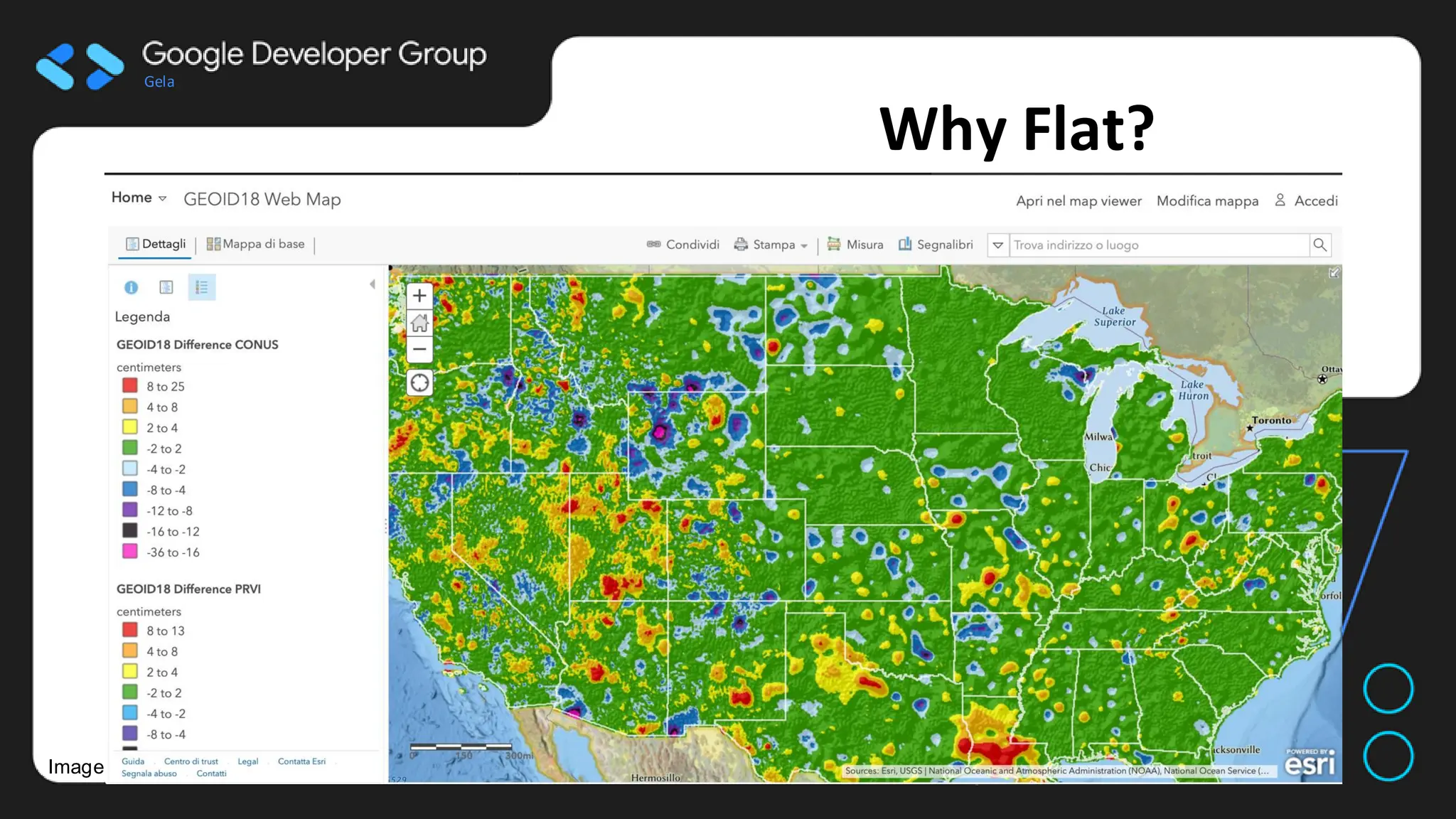Gela
Images credit NOAA
Why Flat?
 