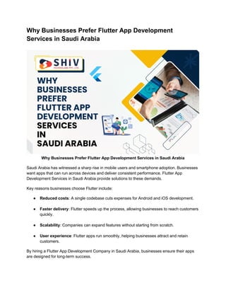 Flutter App Development Services Leading Mobile Future | PDF