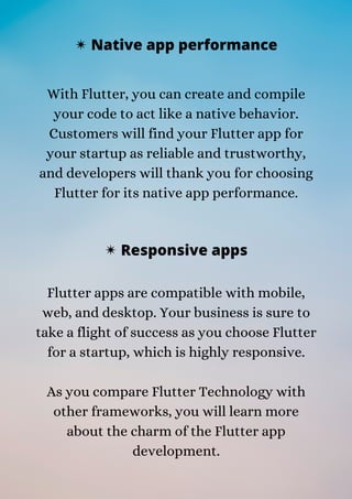 Why flutter is the best choice to build a startup mobile app | PDF