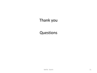 Thank you
Questions
15NMFB - MoPH
 