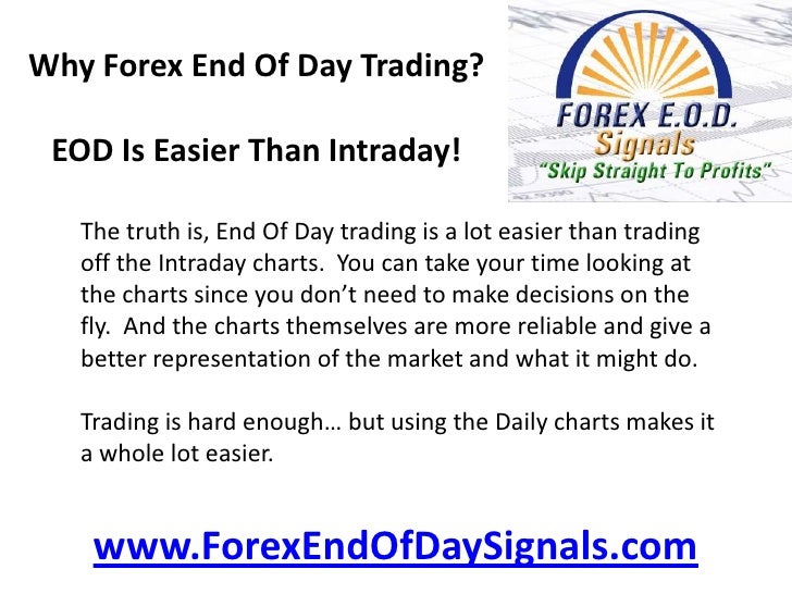 End of day forex data