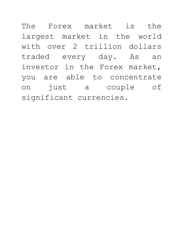 Is forex better than stock market