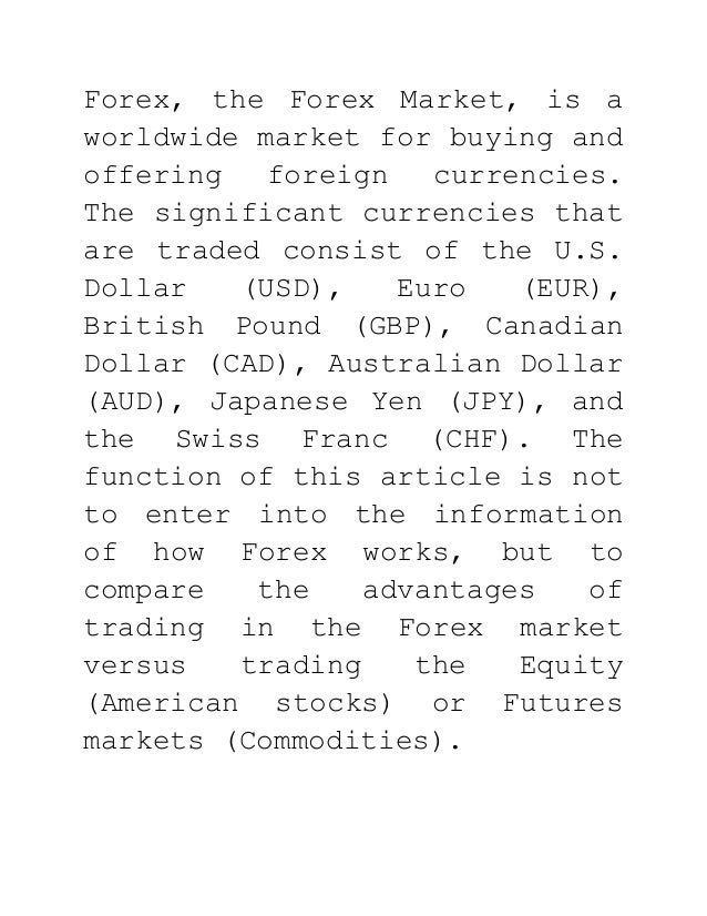 Why forex is better than stocks