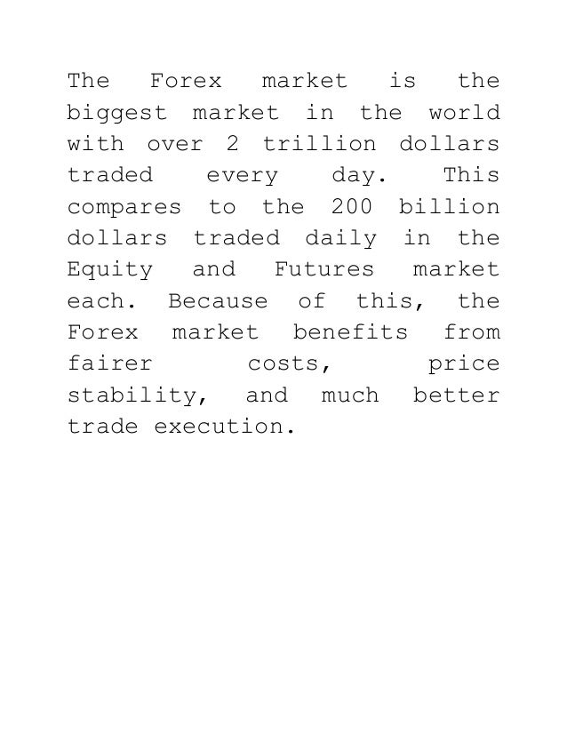 Why forex is better than stocks