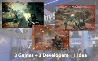 3 Games + 3 Developers = 1 Idea
 